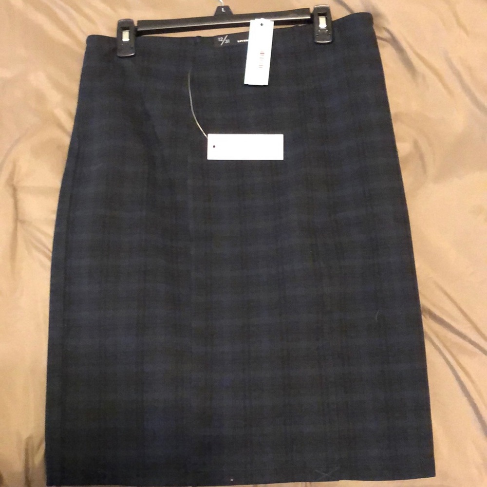 Liverpool Bia Knit Pencil Skirt-Navy